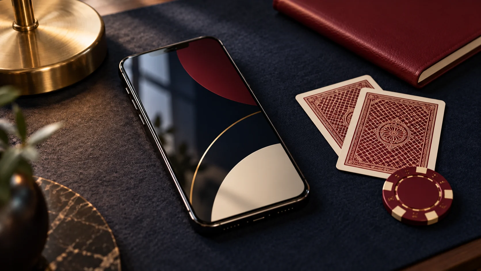 Original editorial illustration for Mobile casino: browser, app and location