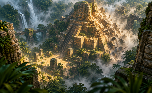 Original editorial illustration for Gonzo’s Quest; no supplier game screen is shown.